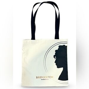 Bridgerton Tote Bag Cameo Silhouette Netflix Shondaland Lady Whistledown Merch